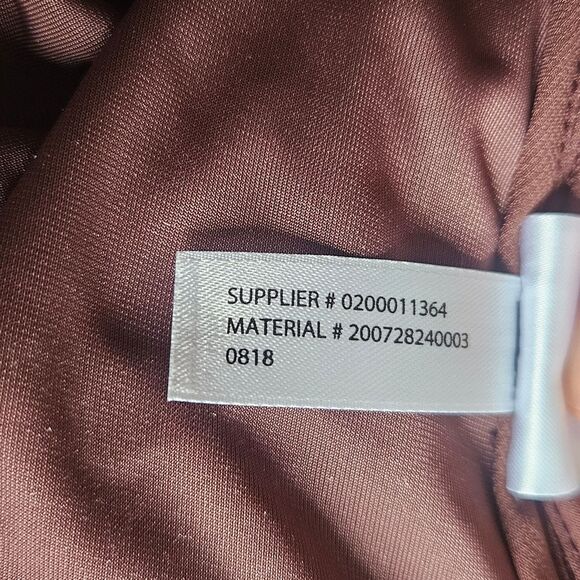 Lauren Ralph Lauren Velvet Peplum Tunic Blouse Women's Large Mauve Pink Buttons - Picture 13 of 13